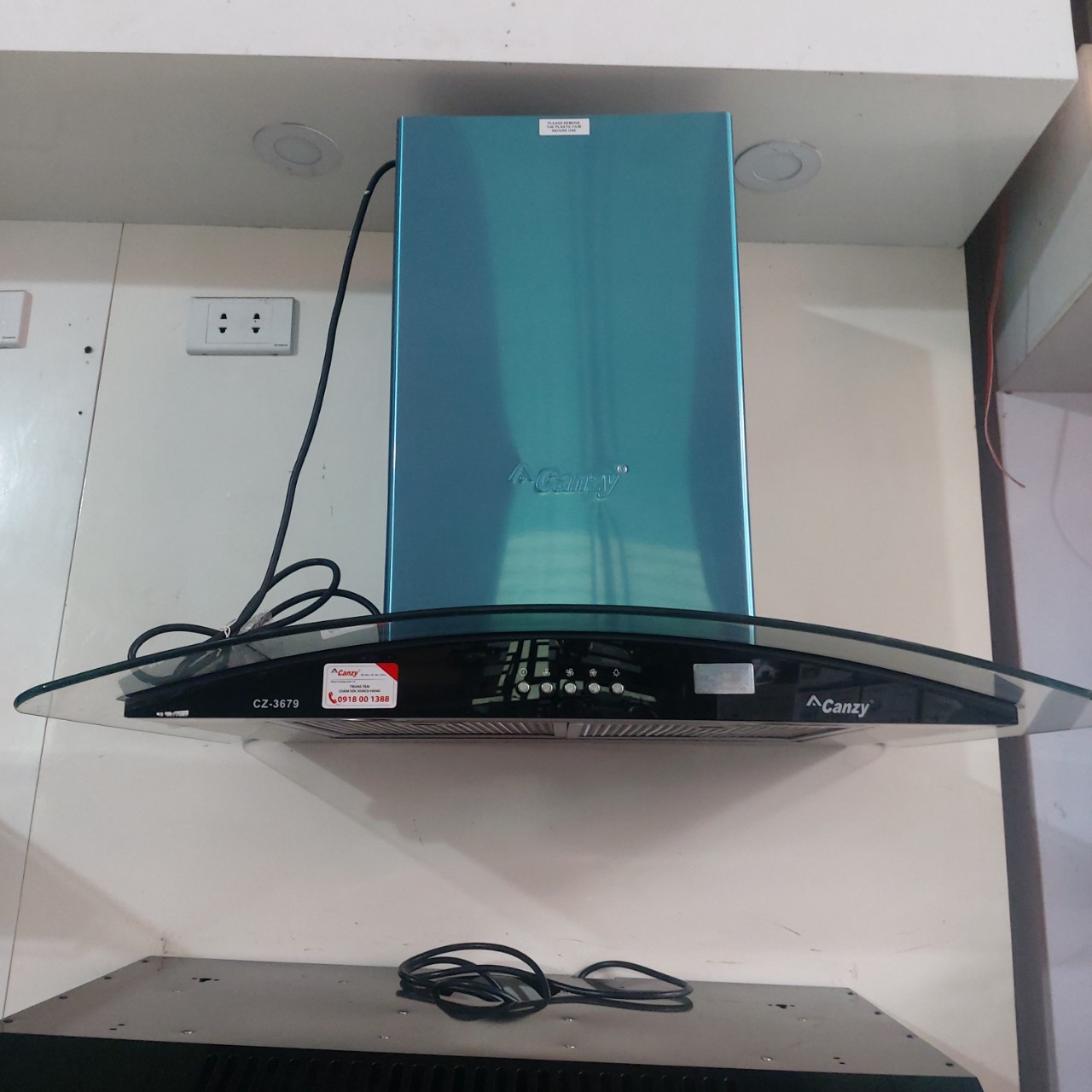 Máy Khử Mùi Kính Cong Cao Cấp CANZY CZ3679