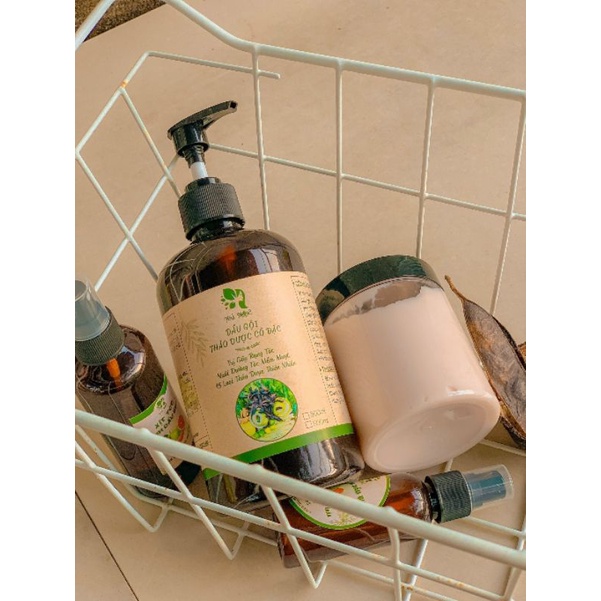 [Tặng xịt bưởi] Combo dầu gội và xả tóc thảo dược giảm rụng, mọc tóc, siêu mượt