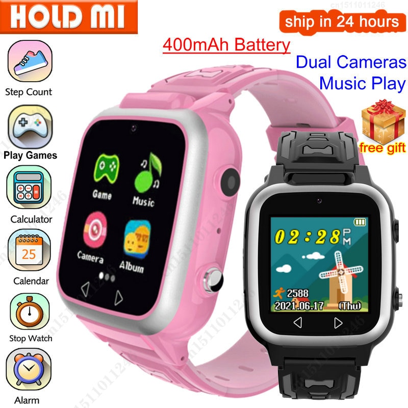 New Kids Smart Watch Music Game Pedometer Dual Camera Children MP3