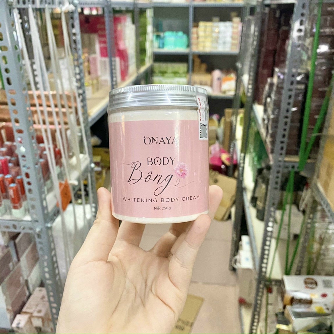 Kem body Bông trắng da dưỡng ẩm 250gr (TẶNG KÉM MUỖNG)
