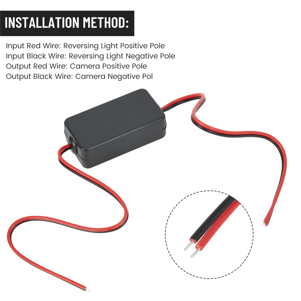 MileAuto Eliminate Interference with For Car Camera Relay Filter for Accurate Video Fast Delivery