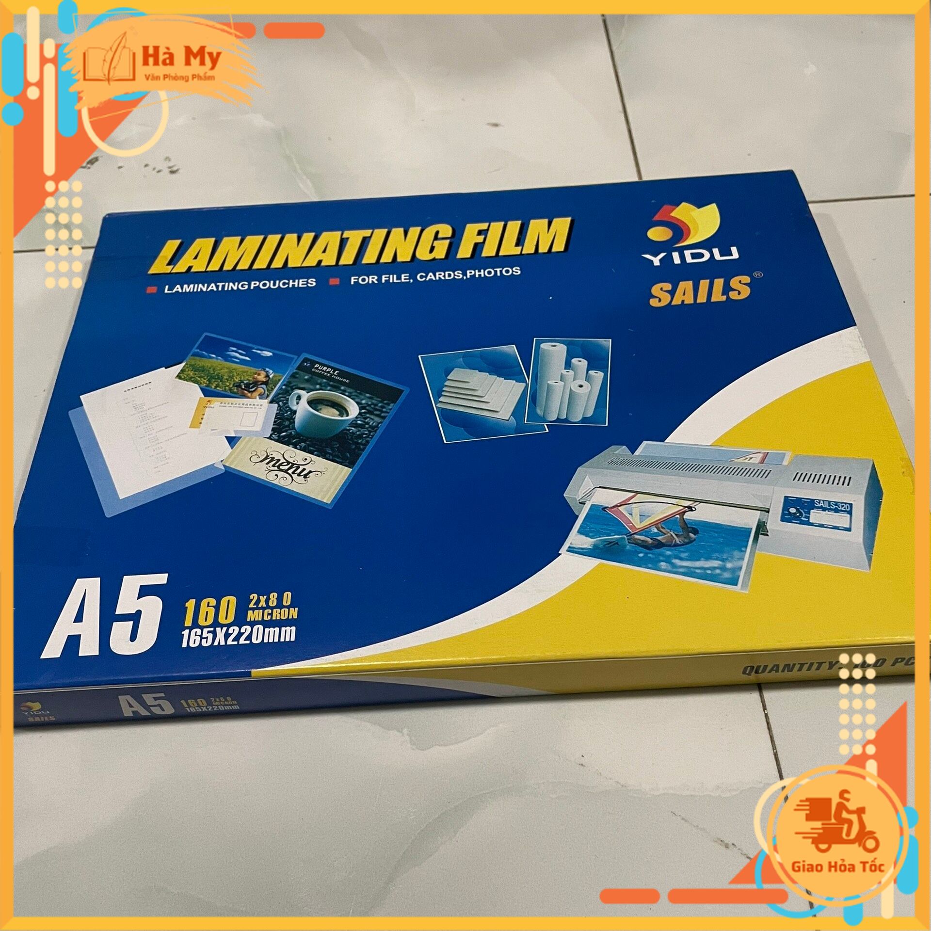Màng Ép Plastic Khổ A3, A4, A5 Nhiều Định Lượng 100 Tờ/Xấp