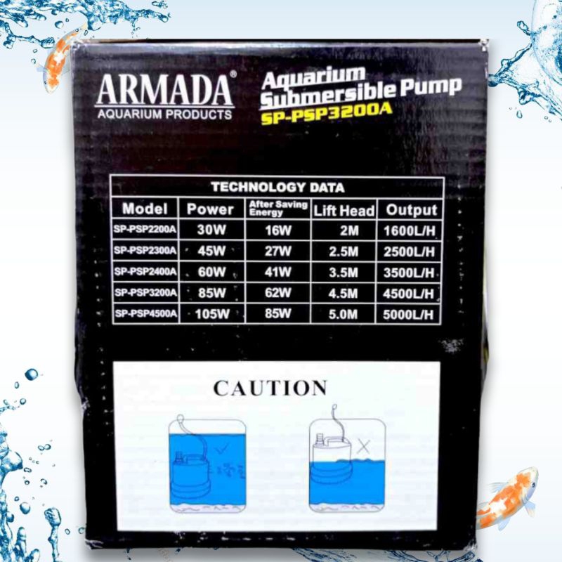 Pompa kolam SUBMERSIBLE PUMP ARMADA SP PSP 3200A