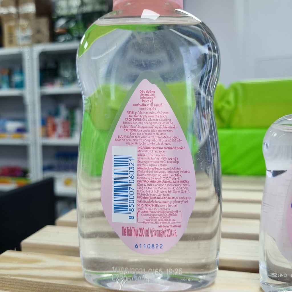 Johnson baby oil 200ml-50ml-pegastore