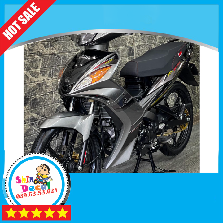 [FreeShip] [] Tem rời Exciter 2010 - Mẫu Spark MX - xám đen