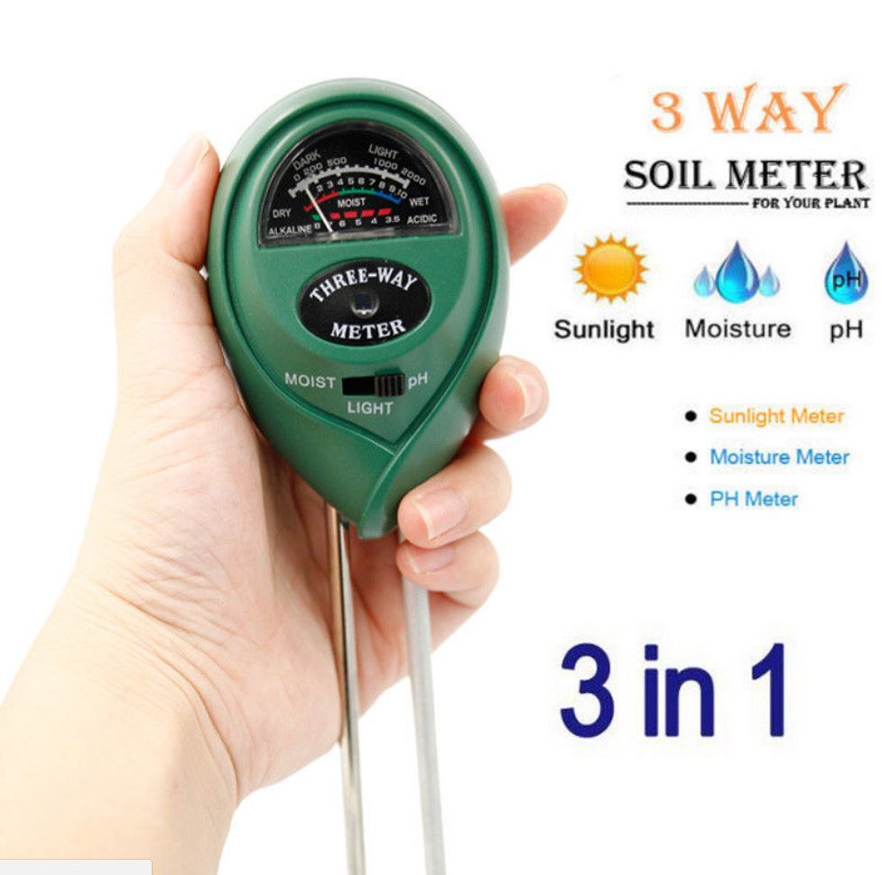 Máy đo ph đất đo độ ẩm đo ánh sáng đa năng, Dụng cụ đo ph đất, đo độ ẩm, đo ánh sáng cầm tay