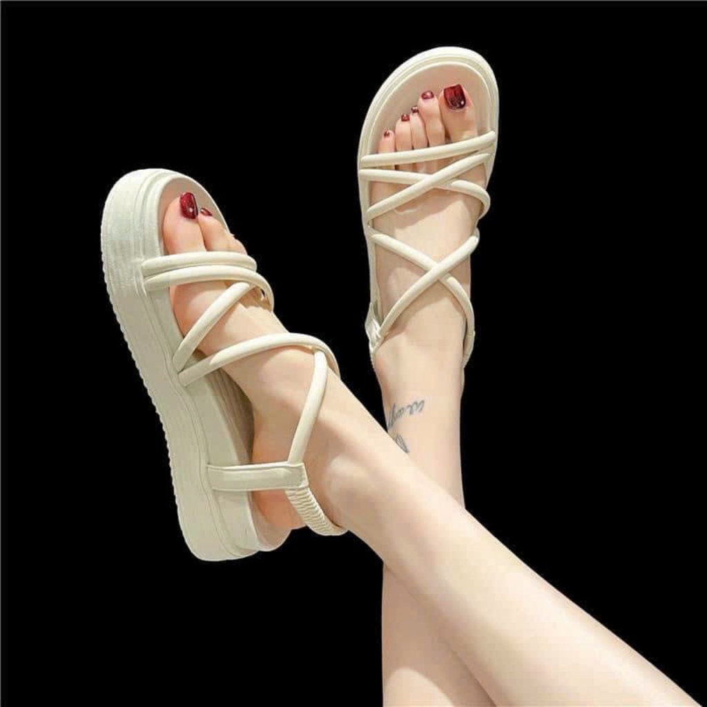 [Hoàn Tiền 15%]Xăng đan nữ bản dây da hàn quốc cực đẹp
