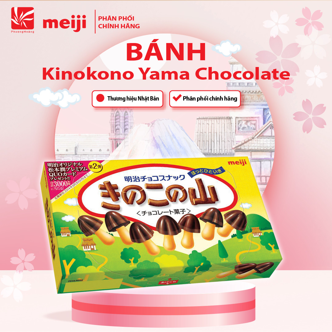 [ BÁNH MEIJI HÌNH NẤM ] Kinokono 74g