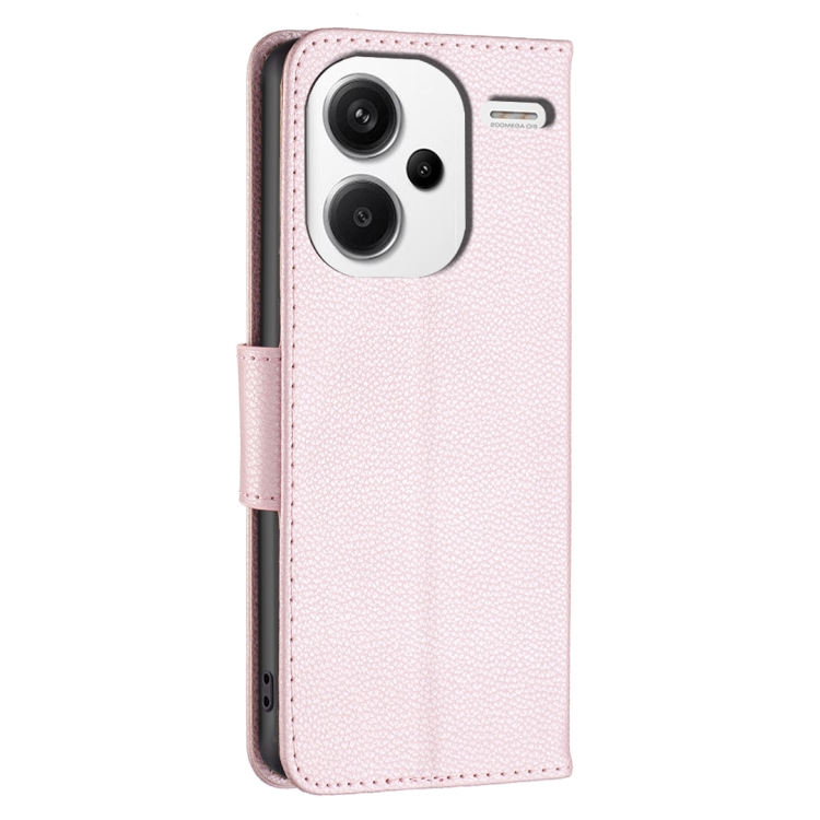 【HZSUNSKY】 For Xiaomi Redmi Note 13 Pro+ Litchi Texture Pure Color Leather Phone Case