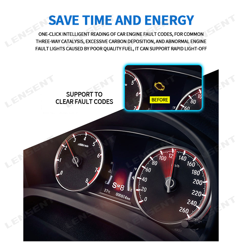Lensent Thiết Bị Chẩn Đoán Máy Tính Ô Tô OBD2 G520, Loại Bỏ Mã Sự Cố Động Cơ, Phát Hiện Mã Sự Cố, Dụng Cụ Sửa Chữa Ô Tô, Đèn Sự Cố, Dụng Cụ Sửa Chữa Loại Bỏ Mã Sự Cố Dụng Cụ Chẩn Đoán Sửa Chữa Ô Tô