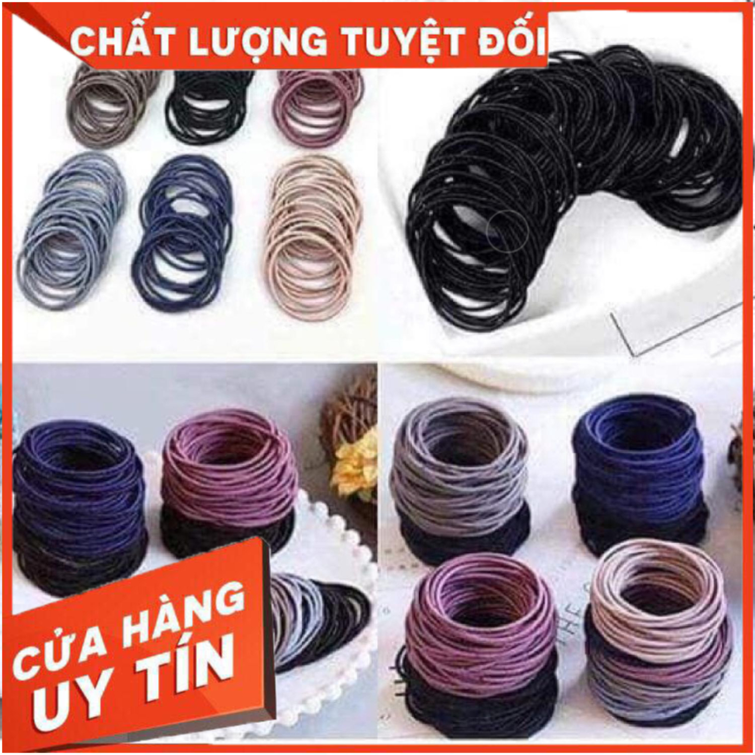 [SIÊU SỐC] DÂY CHUN BUỘC TÓC - GÓI 100 DÂY - CHUN BUỘC TÓC