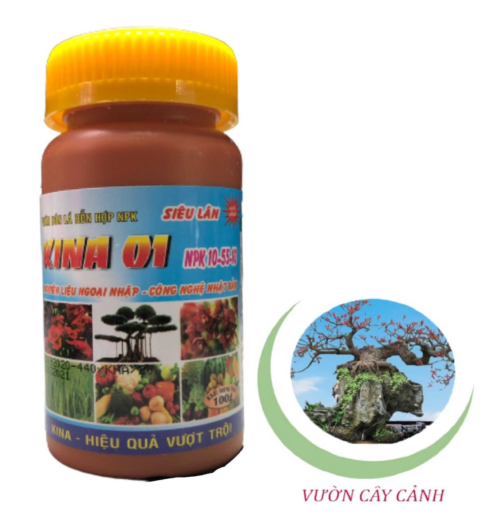 Phân bón lá hỗn hợp siêu lân kina 01 npk 10-55-10 - #276a# 100g