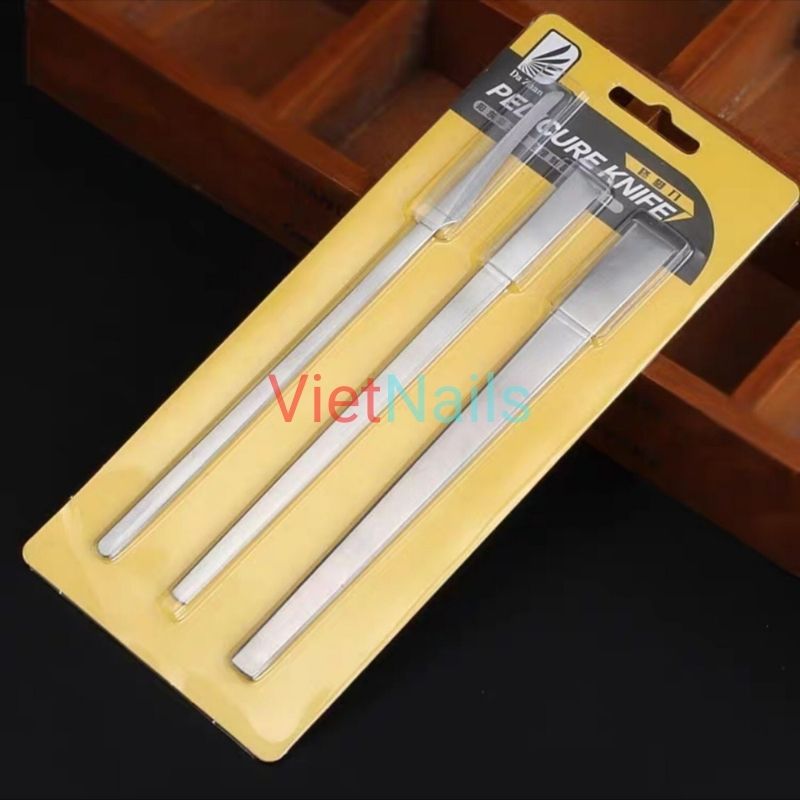 Bộ dao chà gót thép không gỉ cao cấp