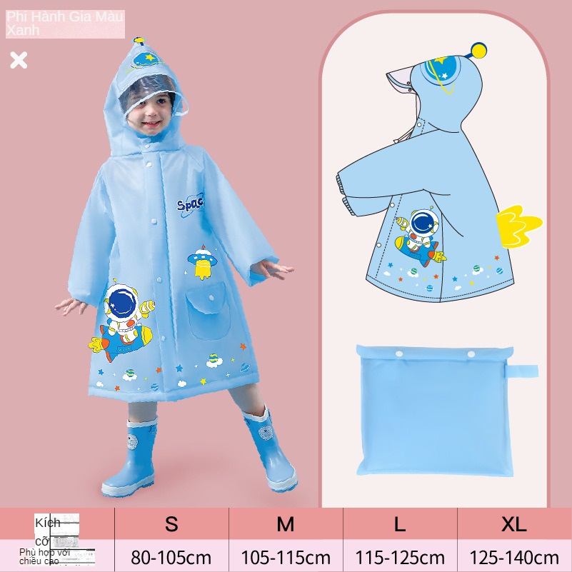 Áo Mưa Trẻ Em Chất Liệu Eva Dễ Thương