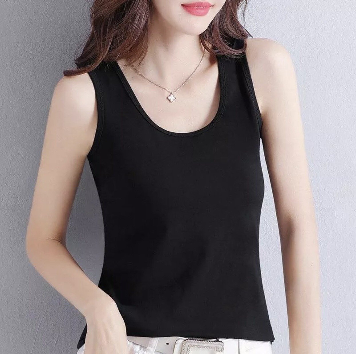 ÁO thun nữ, áo thun sát nách, áo thun ba lỗ nữ,chất liệu cotton mềm mát, thun co giãn 4 chiều SIZE từ 40kg đến 65kg