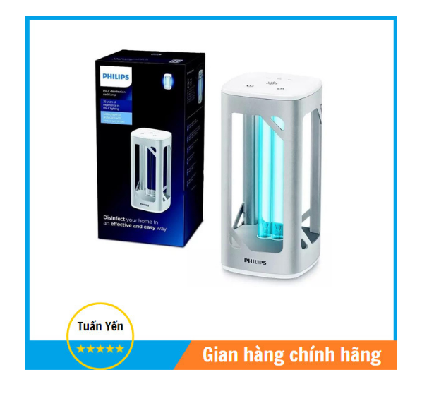 Đèn bàn khử trùng philips uv-c, pl-l 24w hàng chính hãng