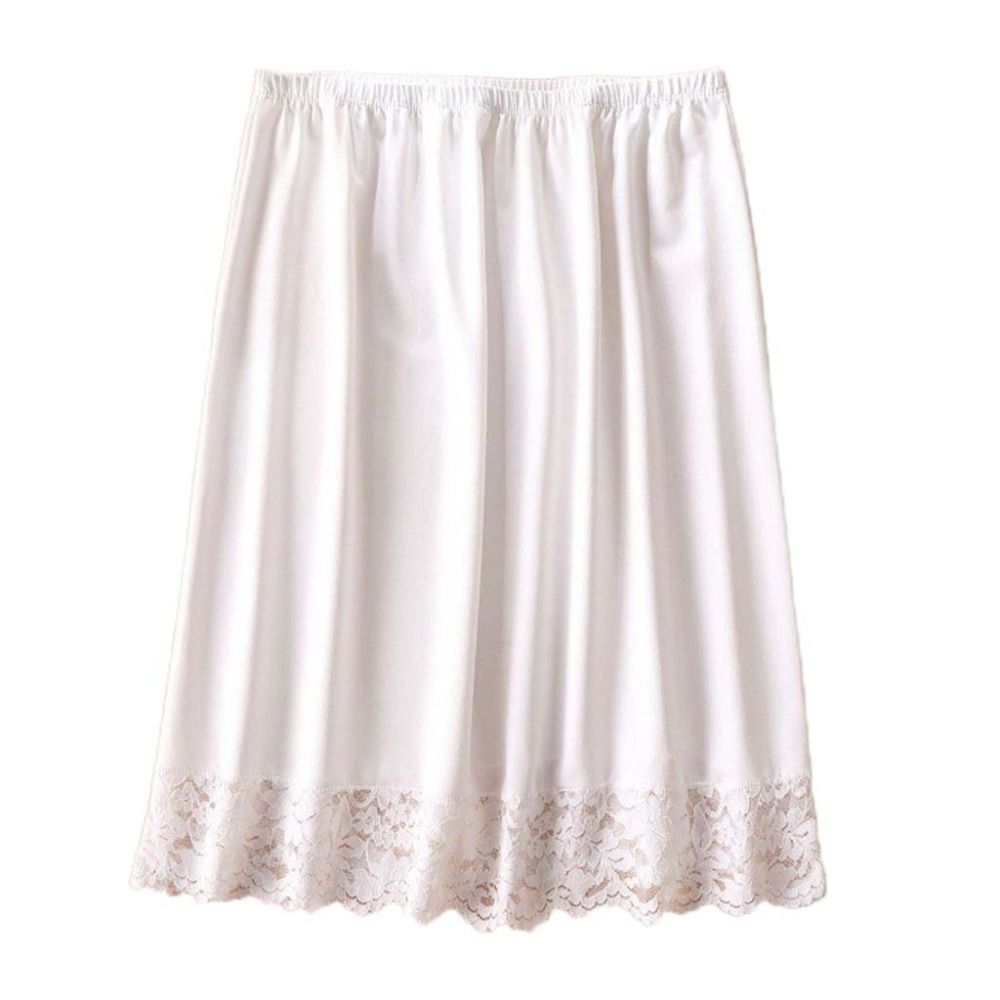 DFJHDFGE Half Length Women's Dress Underskirt Slips Innerwear Lace