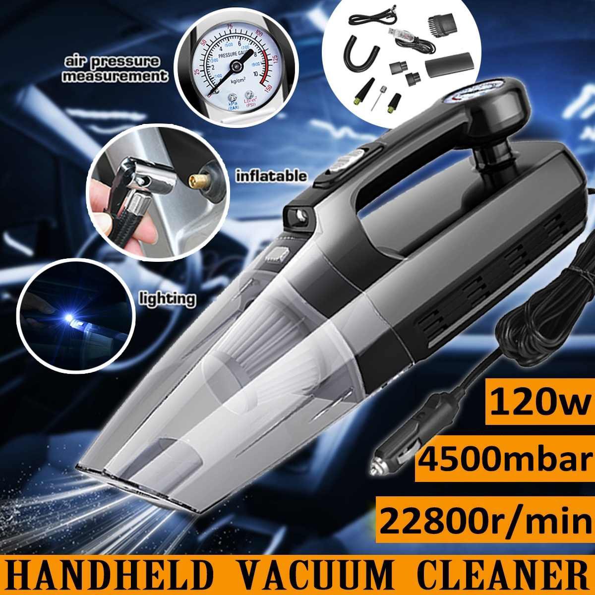 [HCM]Máy Hút Bụi Đa Năng Xe oto 4 Trong 1 Car , Máy hút bụi xe hơi ô tô cầm tay 4 trong 1 kiêm bơm lốp đèn pin và áp suất có thể hút cả khô và ướt - Máy hút bụi cầm tay oto, xe hơi kiêm bơm lốp xe đa năng