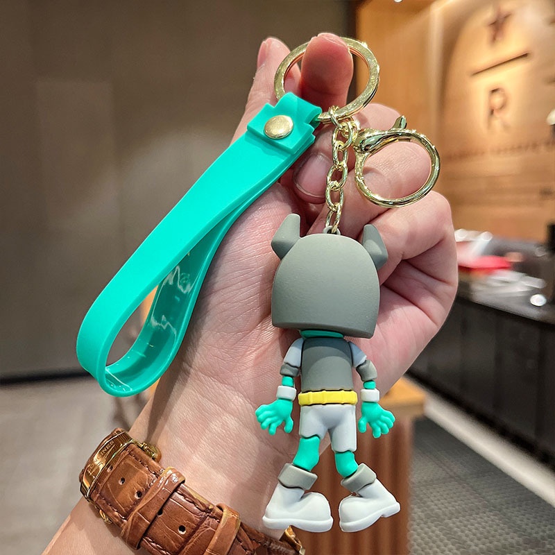 RtoCK Plants Vs. Zombies Keychain Pendant Skull Doll Small Gift Bag Accessories
