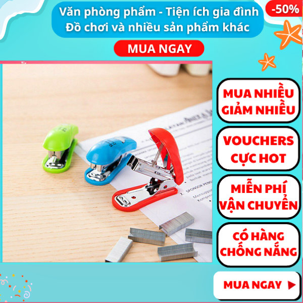 [HCM]Đồ bấm kim Deli chất lượng cao kèm 1000 kim bấm giá rẻ ✓bấm kim số 10 ✓Đồ bấm kim ✓máy bấm kim ✓ Nguyễn Thùy Store