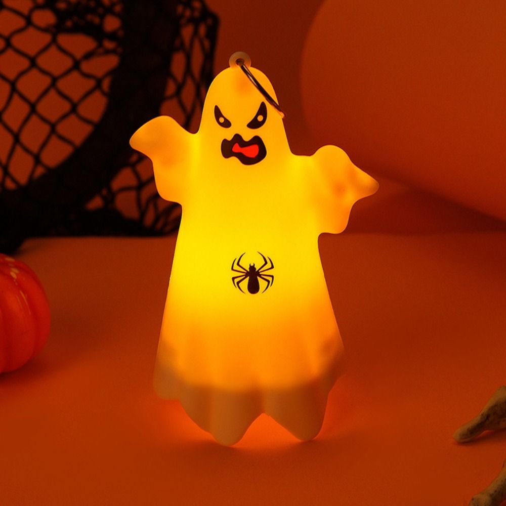Party Supplies Plastic LED Halloween Lantern DIY Hanging Candle Light Portable Cute Night Lamp Gift. 