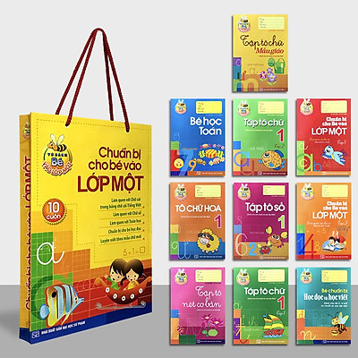 Sách: combo chuẩn bị cho bé vào lớp một