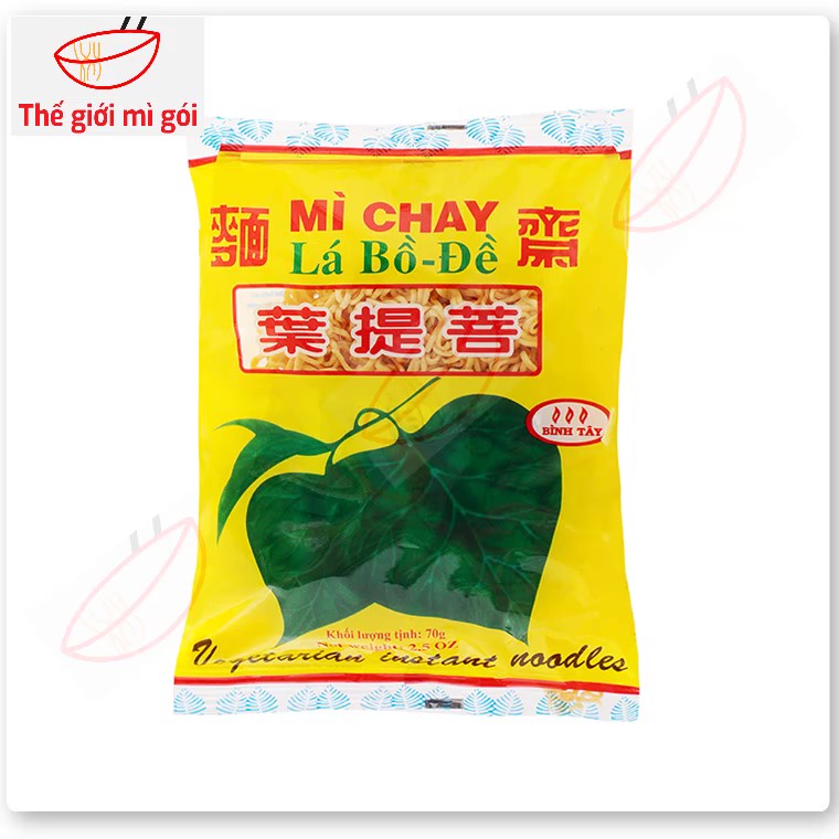 Mì chay Lá Bồ Đề (thùng 30 gói) loại 70g
