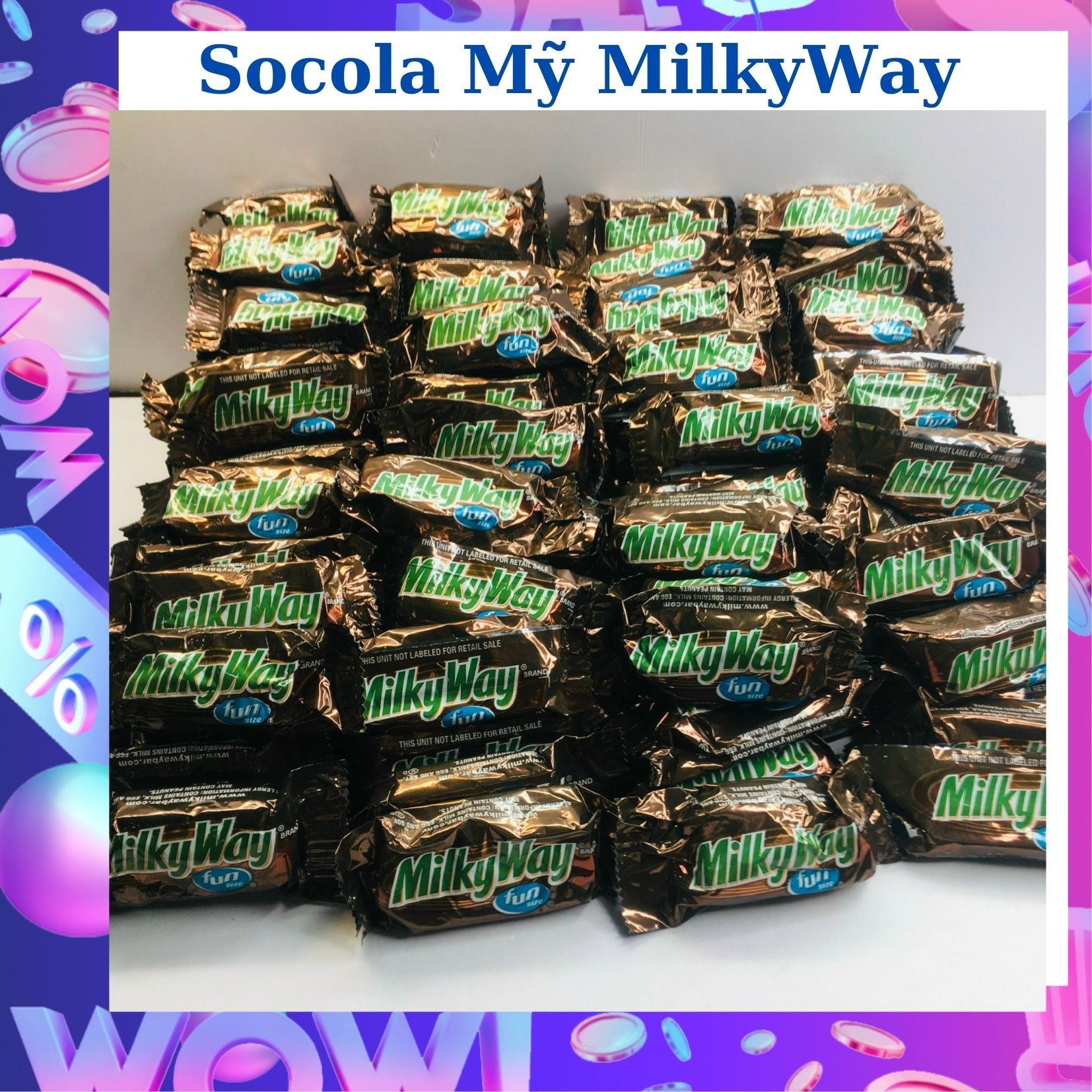 Socola mỹ MilkyWay funsize USA Chocolate 17g Hàng Mỹ