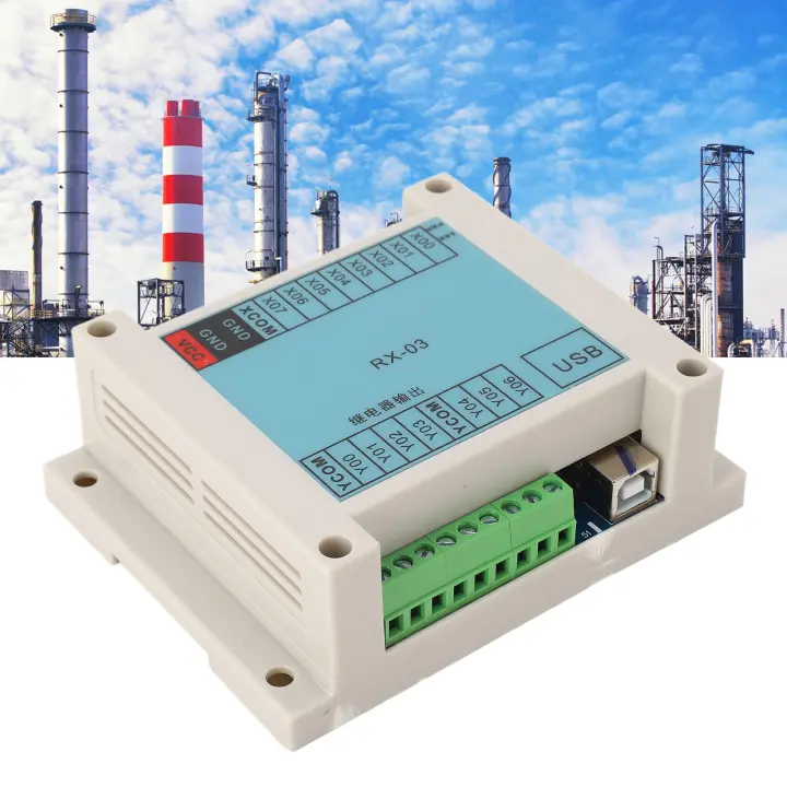 Programmable Logic Controller 8 Input 7 Output Computer Phone Programming Industrial Control Board 12-24V Supports Win7 Win10 Systems Android Phone
