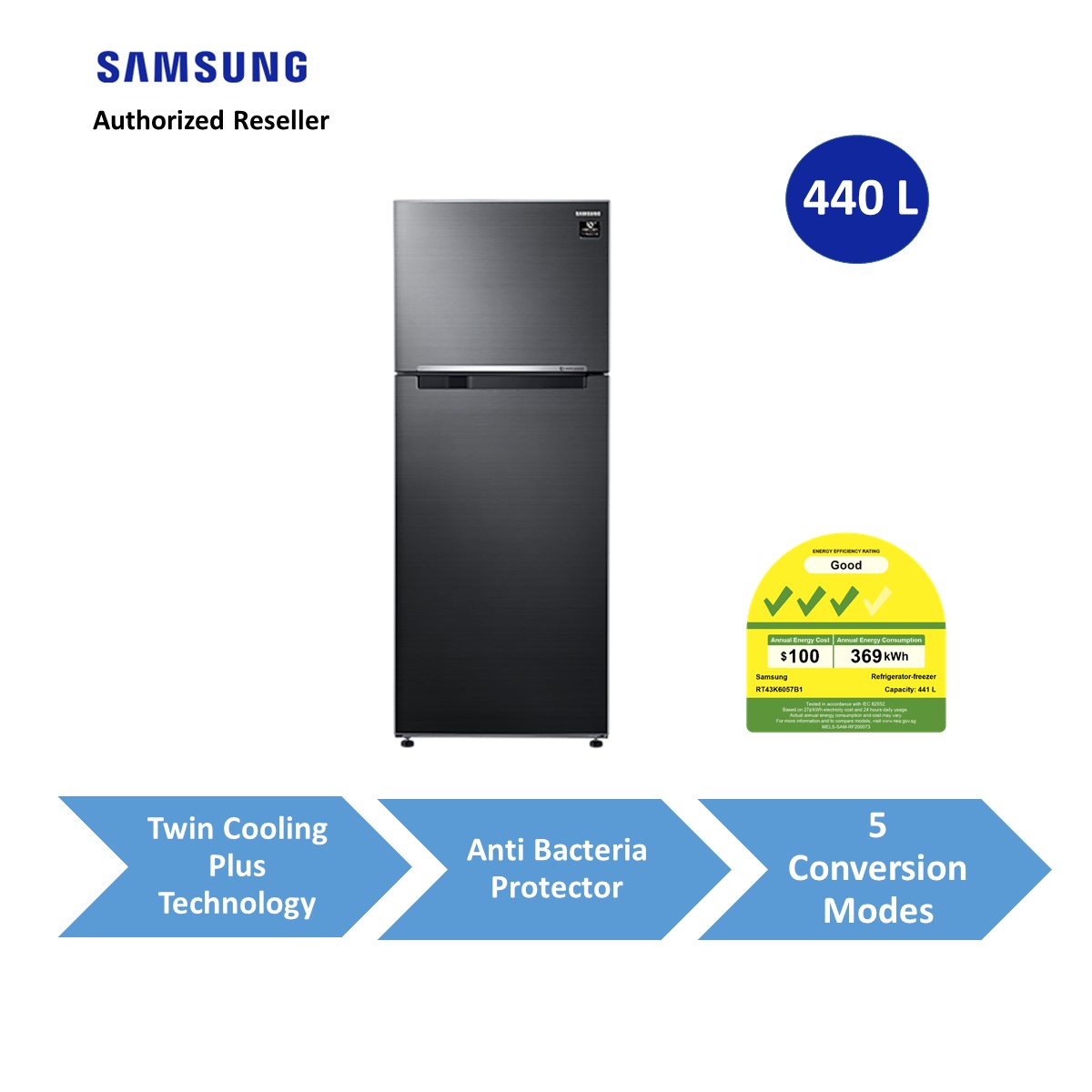 samsung 440 litre fridge price