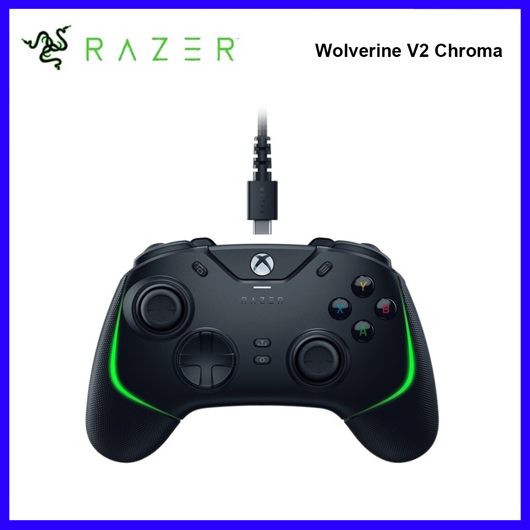 Organial Razor Original Razer Wolverine V2 Chroma Wired Gaming Controller for Xbox One ...