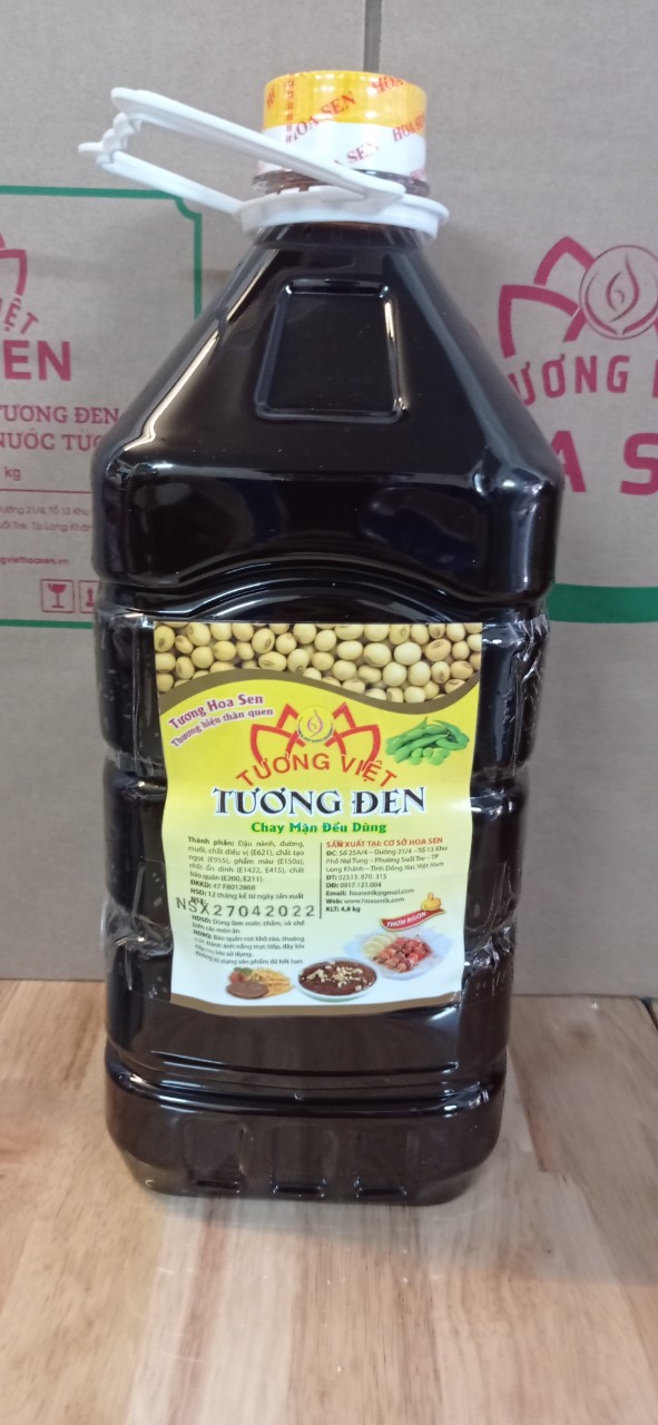 Tương Đen Can 5kg - Tương Việt Hoa Sen