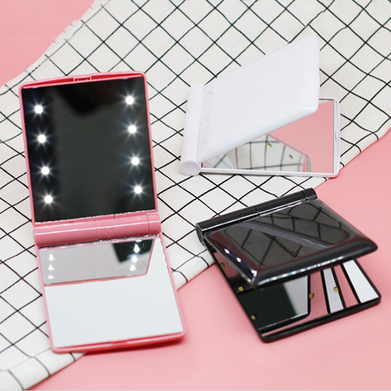 Adjustable Makeup Mirror Lighted Makeup Mirror Square Makeup Mirror LED Makeup Mirror Portable Makeup Mirror