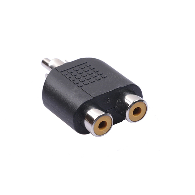 【VogueVenture】RCA Y Splitter AV Audio Video Plug Converter 1-Male to 2 ...