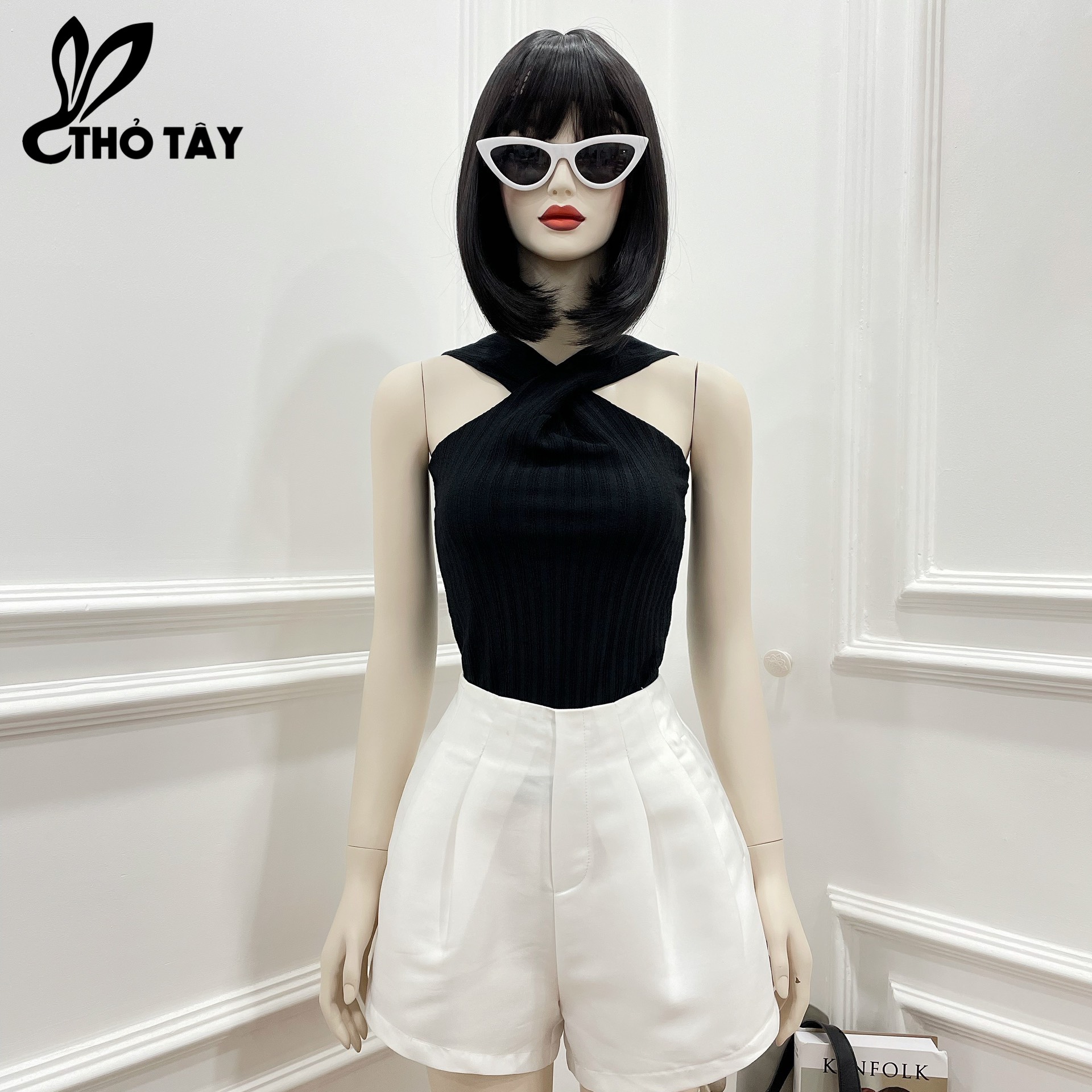 Áo Kiểu Nữ Cổ Yếm Nhiều Màu - THỎ TÂY A219D16