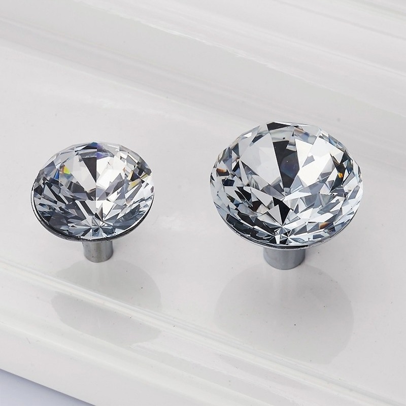 Furniture Handles Hot Luxury Diamond Drawer Shoebox Kitchen With Screws ...