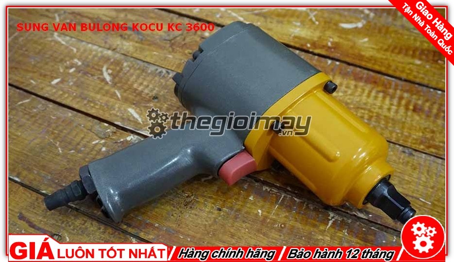 [HCM]Máy vặn bu lông 2 búa 1/2 inch Kocu KC-3600