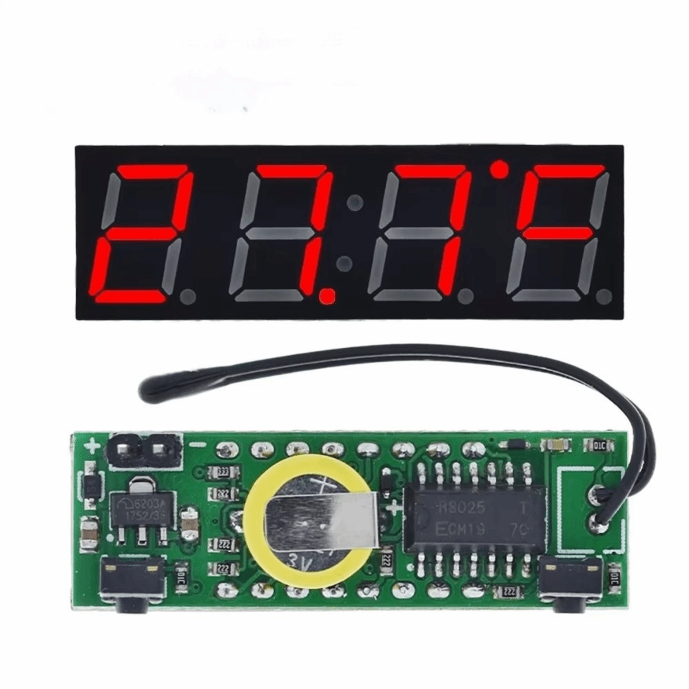 Module 3 In LED RX8025T Digital Clock DC 5-30V Temperature Measurement ...