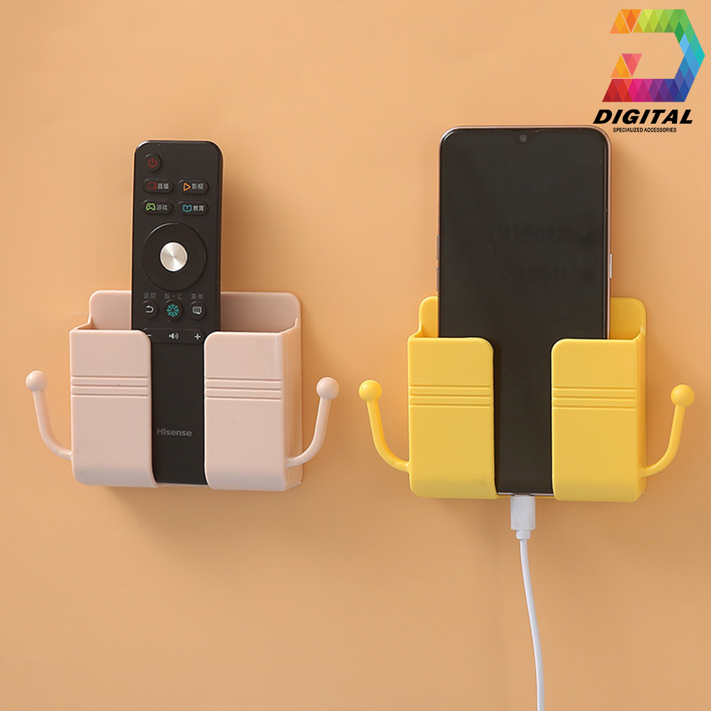 Wall Mount Phone Holder With Accessories Hangers