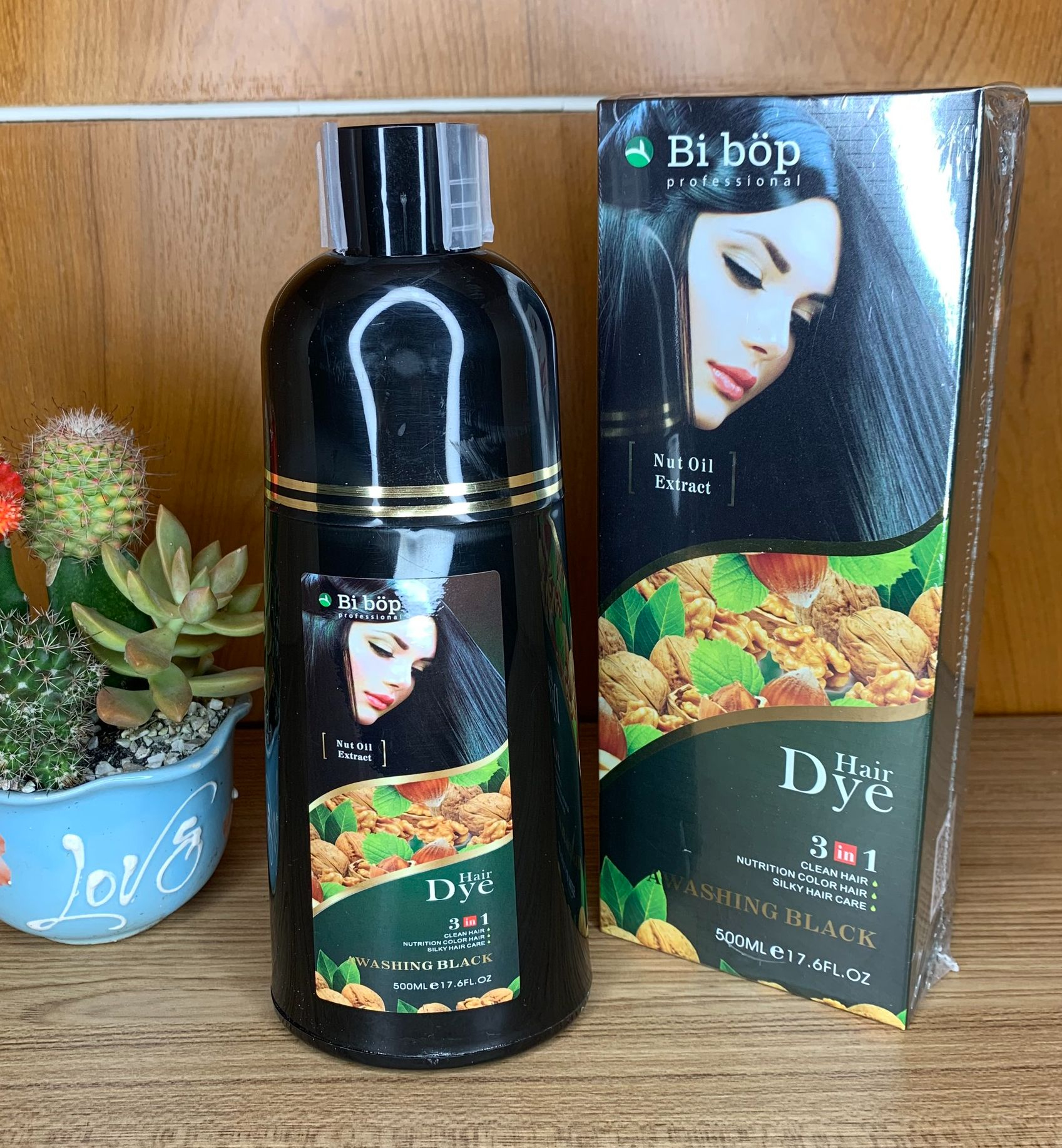 [BIBOP CHÍNH HÃNG] Dầu Gội Thảo Dược BiBop - Phủ Đen (Nâu) Tóc Tinh Chất Thảo Dược 500ml