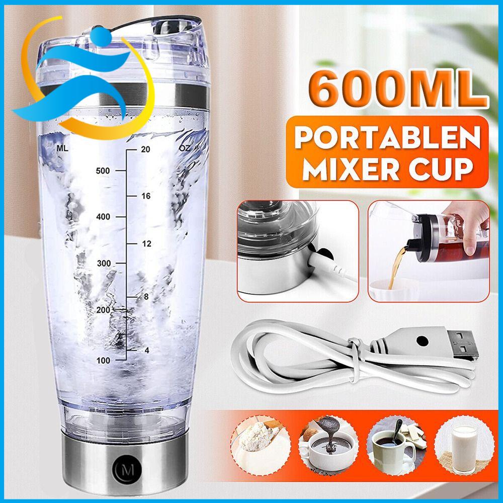 600ML Electric Mug Portable Protein Shaker Bottle Automatic Mixing