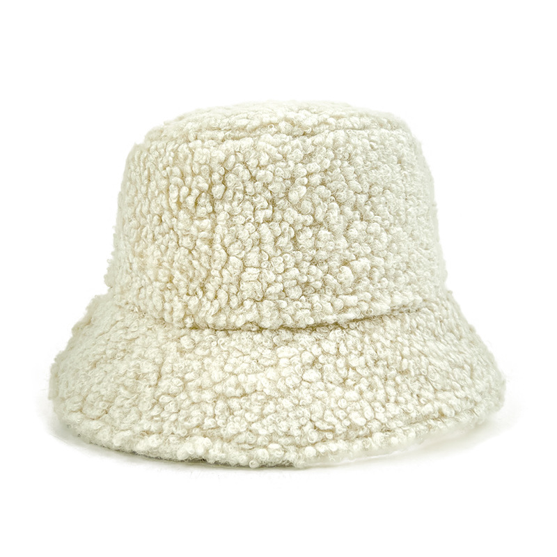 Hanlu Winter bucket hat outdoor warm hat solid color bucket hat
