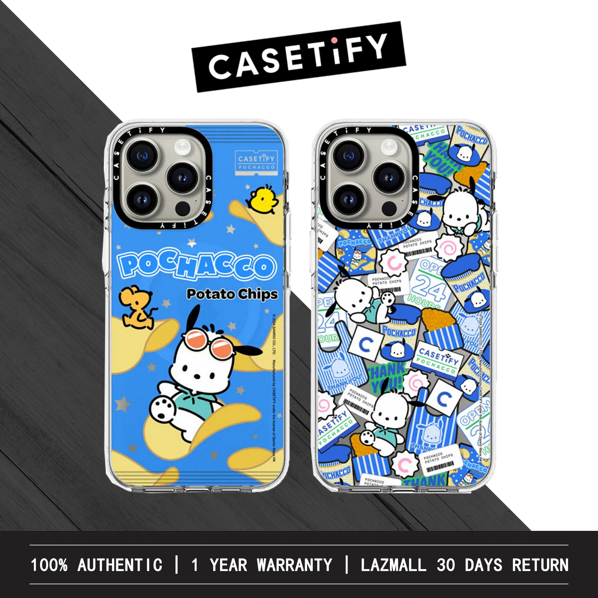 Pochacco x CASETiFY Crystal Clear Phone Case with Magsafe for