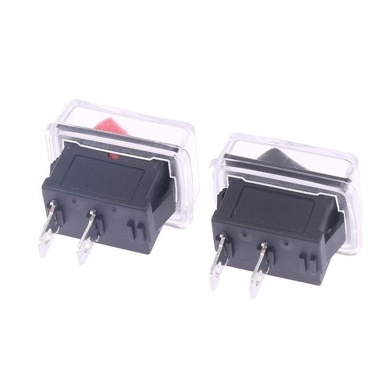Kocoo 5Pcs Push Button Mini Switch 2Pin On/Off Rocker Switch with waterproof cover