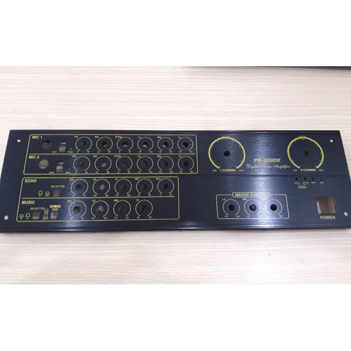 MẶT AMPLI MIC 6 VOLUME PA2000X LẮP RÁP AMPLI GIA ĐÌNH - 1 MẶT