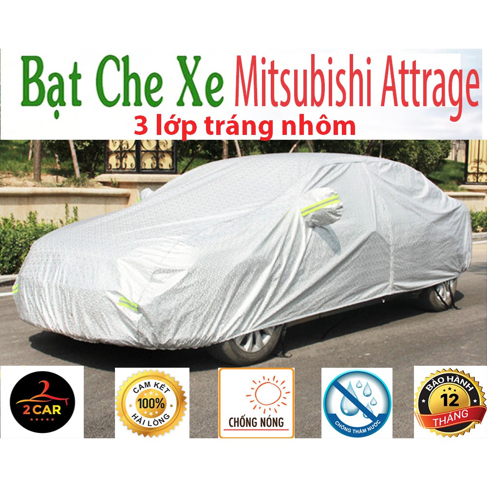 Bạt Che Phủ Xe Mitsubishi Attrage Cao Cấp size 3M