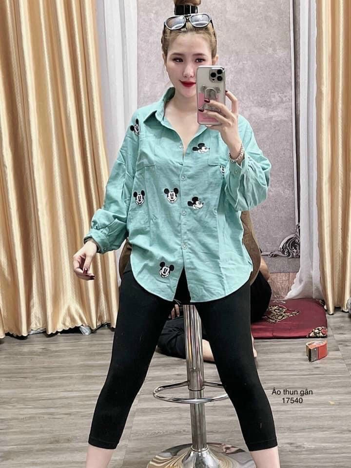 Sét bộ áo sơ mi quần thun cao cấp
