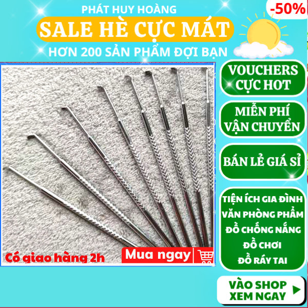 Ráy tai chất liệu thép inox không gỉ , cây lấy ráy tai inox hàng đẹp tiện dụng , dụng cụ cây lấy rái tai inox lấy dễ giá rẻ , cây lấy rái tai chất liệu thép inox không gỉ , cây lấy rái an toàn cho gia đình , Phát Huy Hoàng