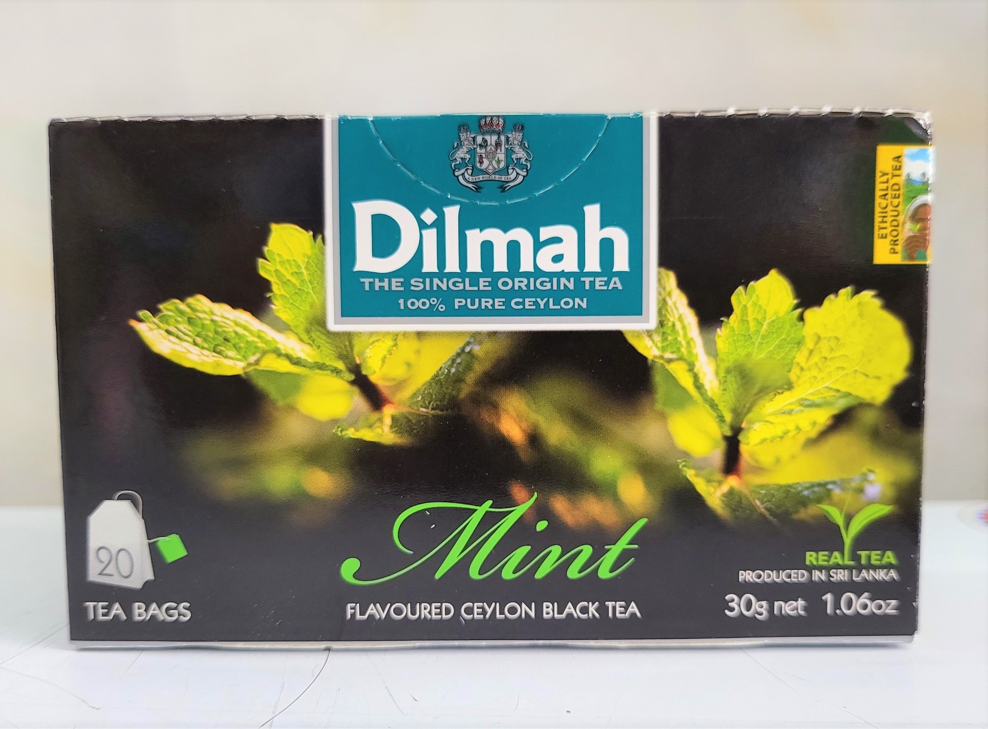 Trà đen túi lọc hương bạc hà dilmah ceylon black tea