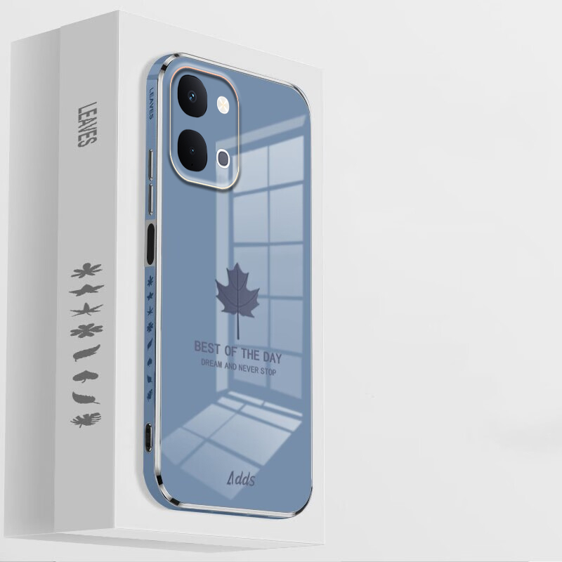 Phone case For VIVO Y31D Pro / IQOO Z11X Back cover Soft Shining Maple Leaves Design Cover For VIVO Y31D Pro / IQOO Z11X Cover cases.
